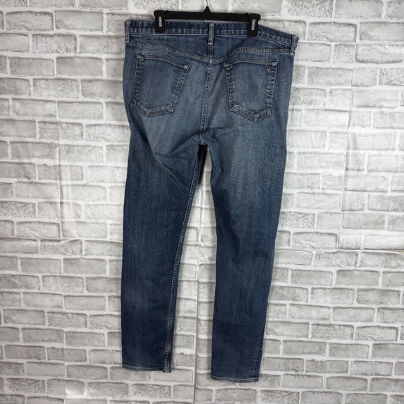 rag & bone New York Standard Issue Slim Leg Distressed Denim Jeans Mens 38 x 32 - Picture 3 of 12